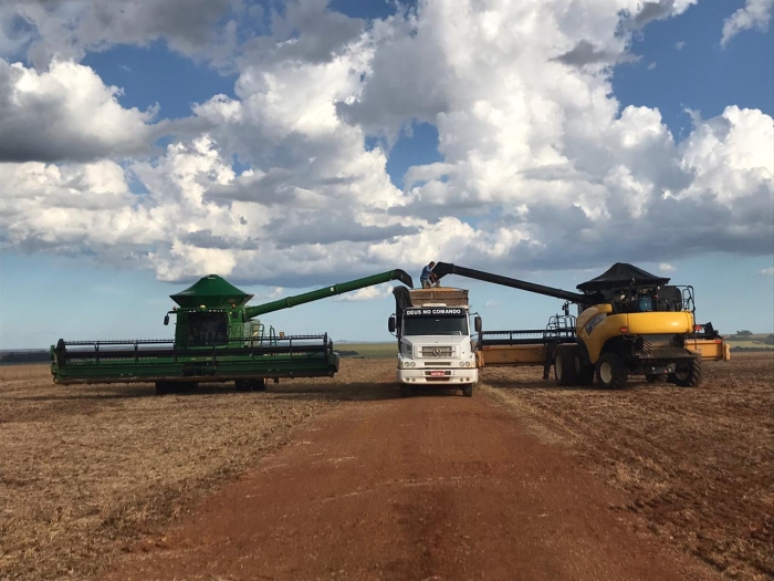 Colheita da soja em Chapadão do Céu/GO