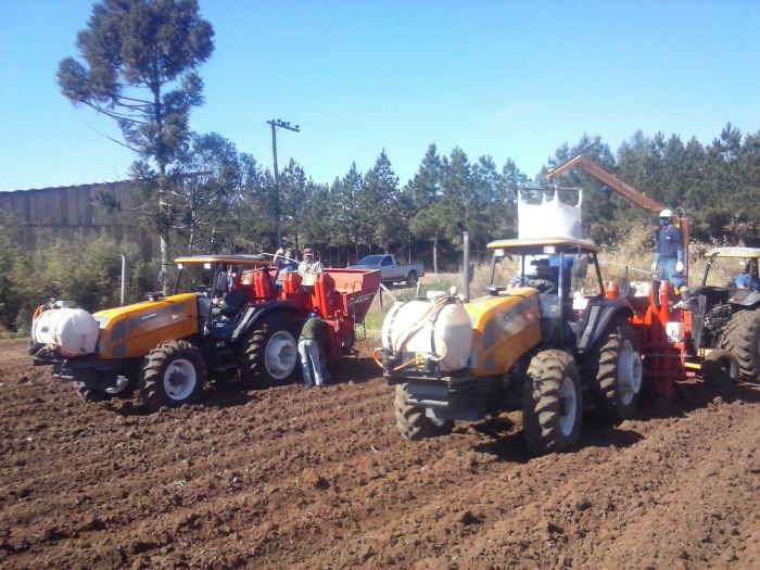 Imagem do dia - Plantio de batata em Água Doce (RS), na Fazenda CRK Novo Horizonte