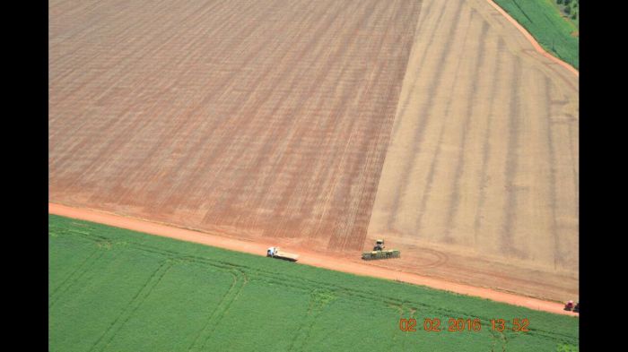 Imagem do dia - Plantio de milho safrinha na Fazenda Salto, em Cristalina (GO).