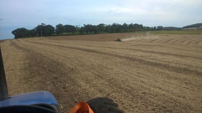 Imagem do dia - Colheita de soja em Chopinzinho (PR), do produtor Cleverson Scabeni