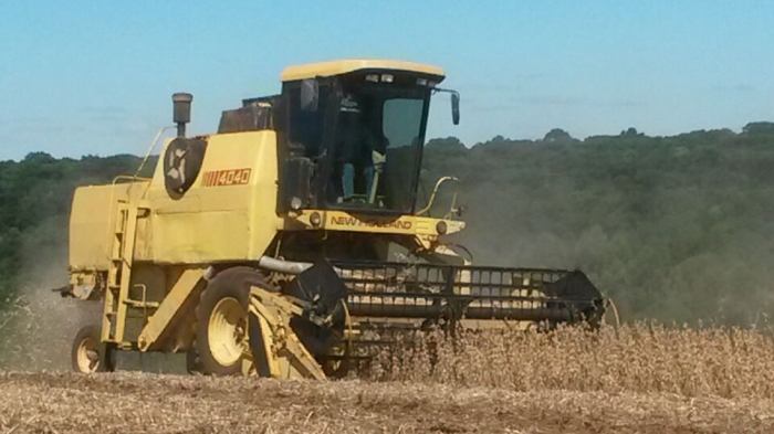 Imagem do dia - Colheita de soja em Pontão (RS)