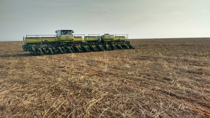 Imagem do dia - Início do plantio de soja em Itanhangá (MT), na Fazenda Manguerinha, na propriedade de Cláudio José Calgaro