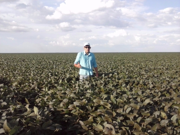 Imagem do dia - Lavoura de soja em Luiz Eduardo Magalhaes (BA). Enviada pelo Engenheiro Agrônomo Valdair da Rosa