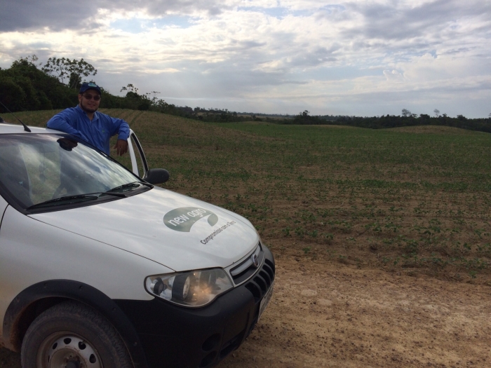 Imagem do dia -  Plantio de soja em Paragominas (PA), do produtor Renan Busnello. Eviado pelo Engenheiro Agrônomo Paulo Henrique
