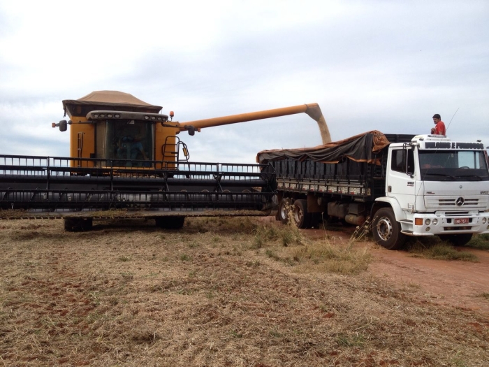Imagem do dia - Fim da colheita de soja em Tabatinga (SP), dos produtores Moacir e Maurício Bonfante
