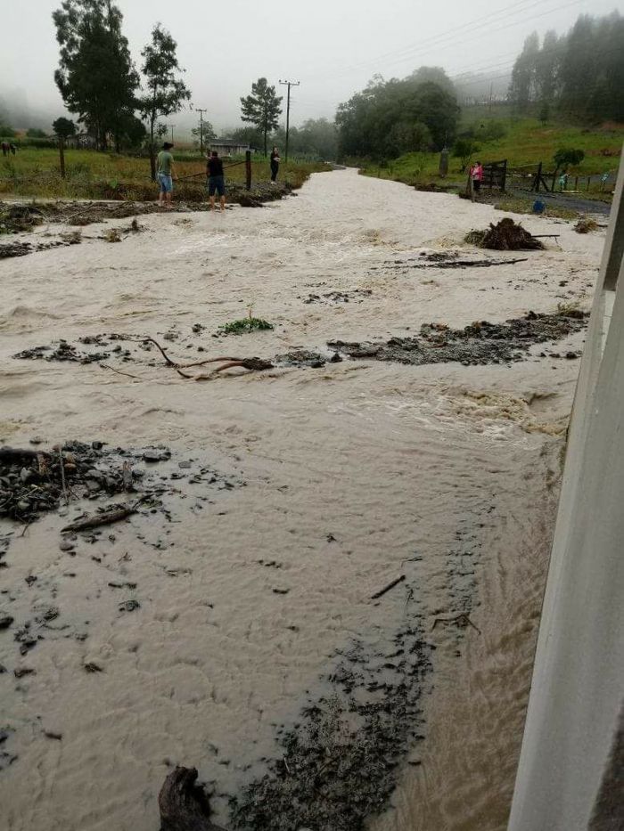 Danos provocados pela chuva em Agrolândia (SC) - Foto: Divulgação/Defesa Civil