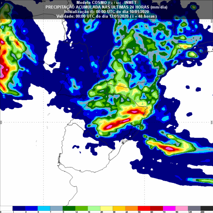 Previsão sul - Inmet