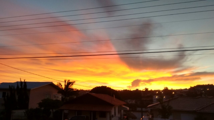 Imagem do dia - Final de tarde em Coronel Vivida (PR)