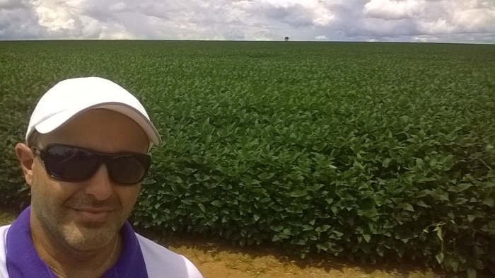Imagem do dia - Lavoura de soja em Jataí (GO). Enviado pelo Engenheiro Agrônomo Jean Vilela