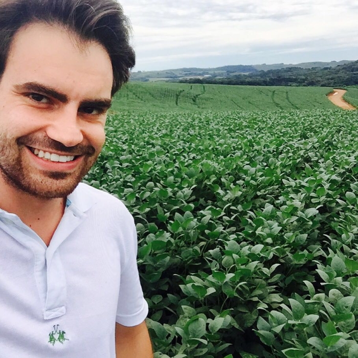 Imagem do dia - Lavoura de soja em Lagoa Vermelha (RS). Enviado pelo Engenheiro Agrônomo Carlos R. Dellavalle Filho