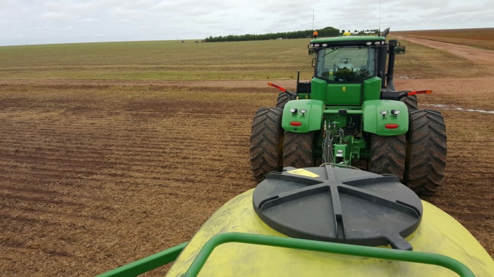 Imagem do dia - Pantio de milho safrinha em Cuiabá (MT), do produtor Edson G. Starlick