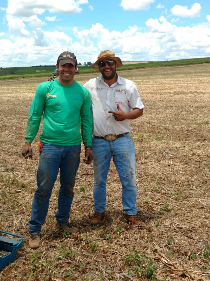 Imagem do dia - Plantio de milho safrinha em Cristalina (GO). Enviado por Edson Brito