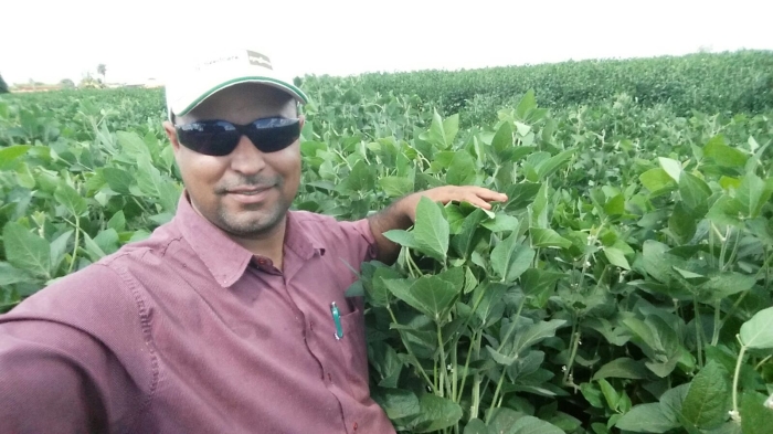 Imagem do dia - Lavoura de soja em Porteirão (GO). Enviado pelo Engenheiro Agrônomo Marcos Ferreira