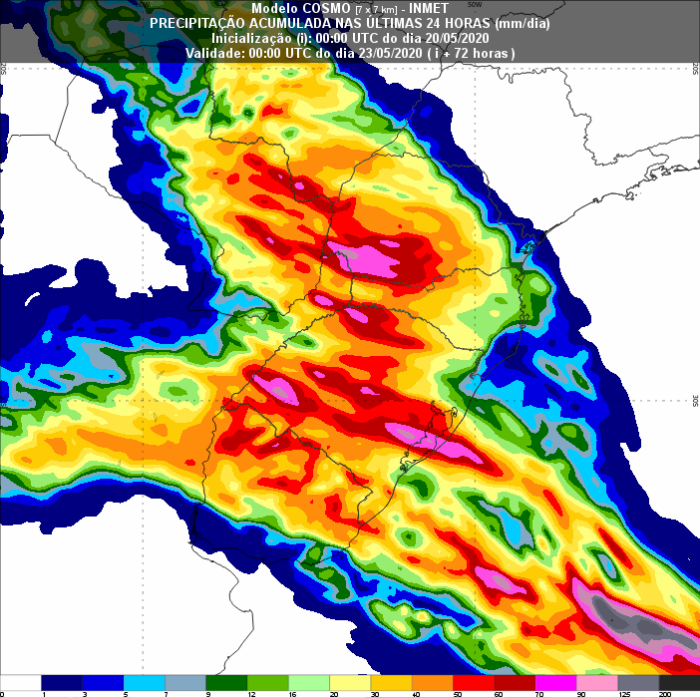 Chuvas Sul - Inmet - 2005