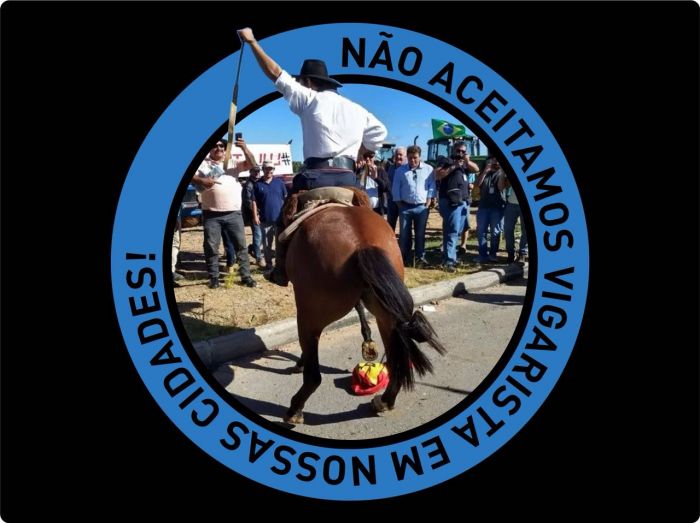 Manifestações contra Lula no RS - Cavalo