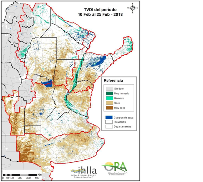 Seca na Argentina em 2018