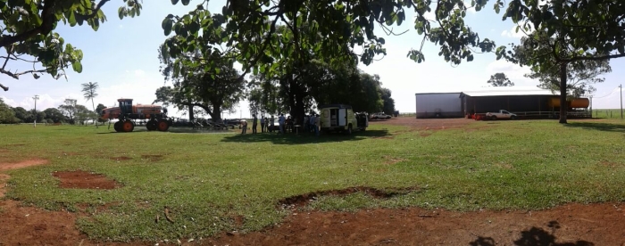 Imagem do dia - Treinamento de tecnologia de aplicação em Ponta Porã (PR). Enviado pelo Técnico Agrícola Rodrigo M. Moura