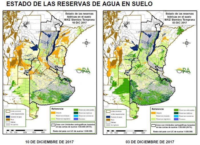 Mapa seca Argentina