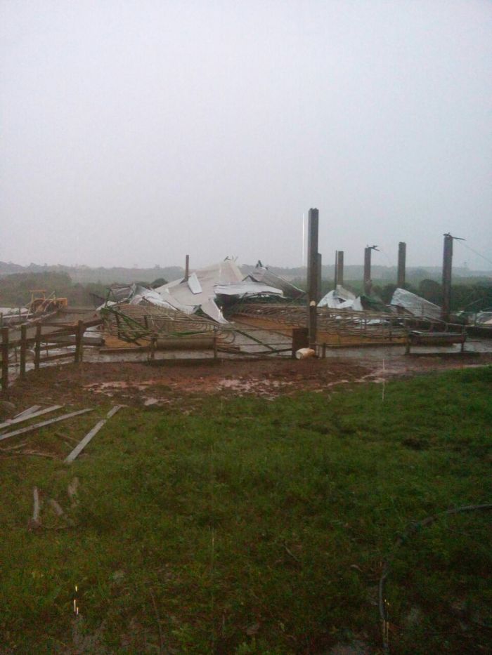 Estragos com fortes chuvas em Santo Ângelo (RS) - Foto: Reprodução/Redes Sociais