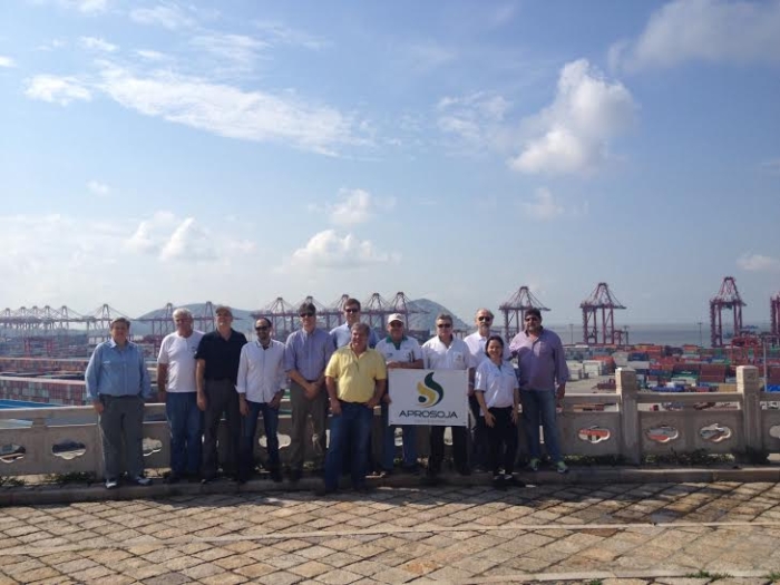 Porto de Yangshan, na China - Fonte: Aprosoja MT