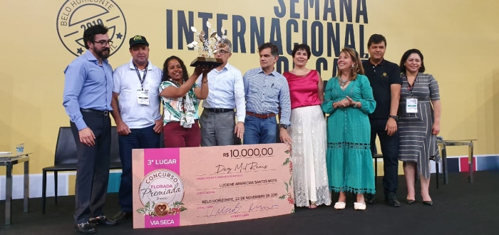 Premiação 3º Lugar - Florada Premiada - Semana internacional do café - 2019