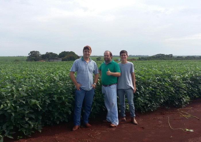 Imagem do dia - Lavoura de soja em Guaíra (SP), dos produtores Fábio e Rafael