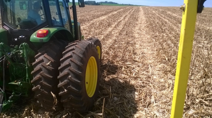 Imagem do dia - Plantio de soja safrinha em Humaitá (RS).  Enviado pelo Técnico Agrícola Anderson S. Nass